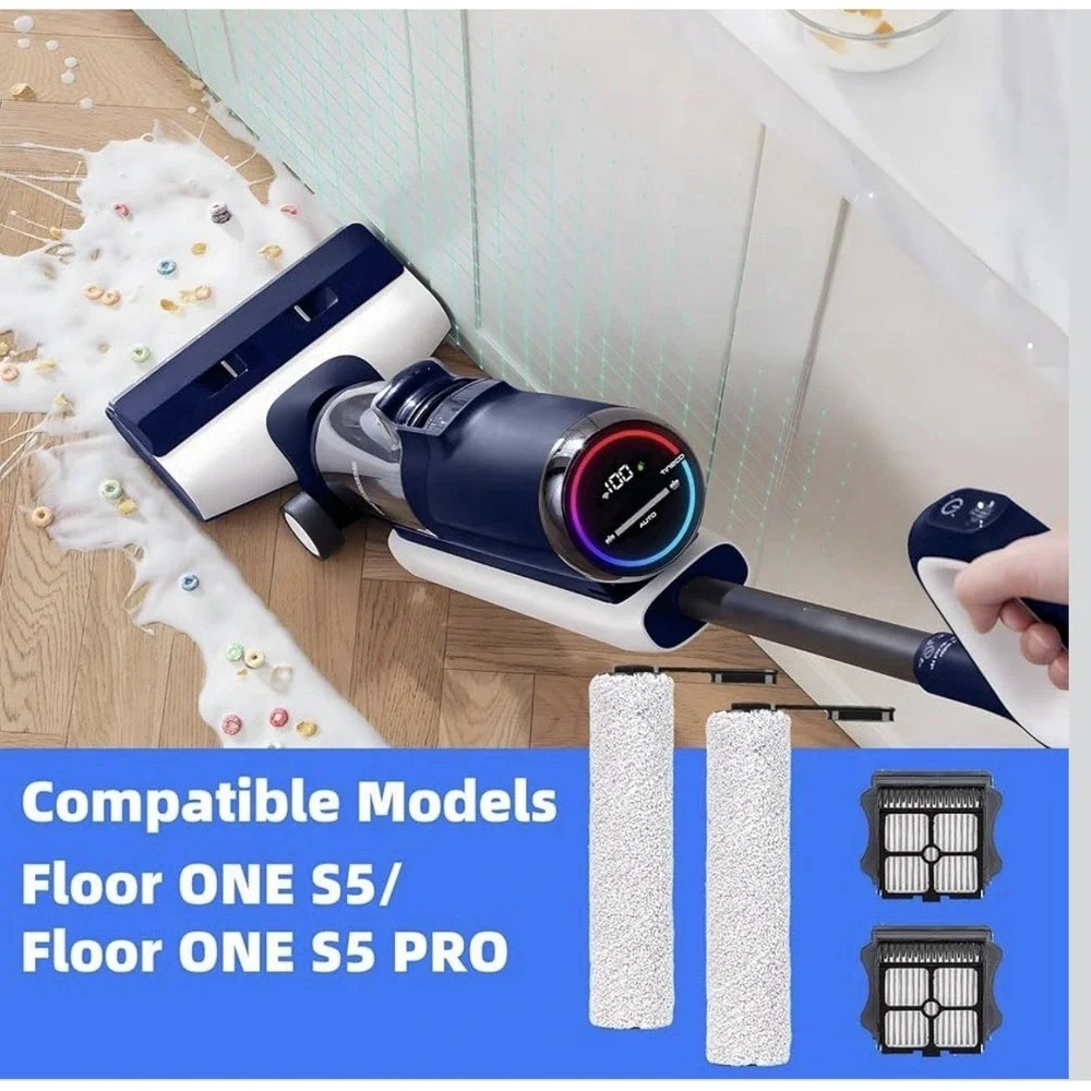 Tineco Floor ONE S5 Combo Replacement Brush Roller & HEPA Filter Accessories